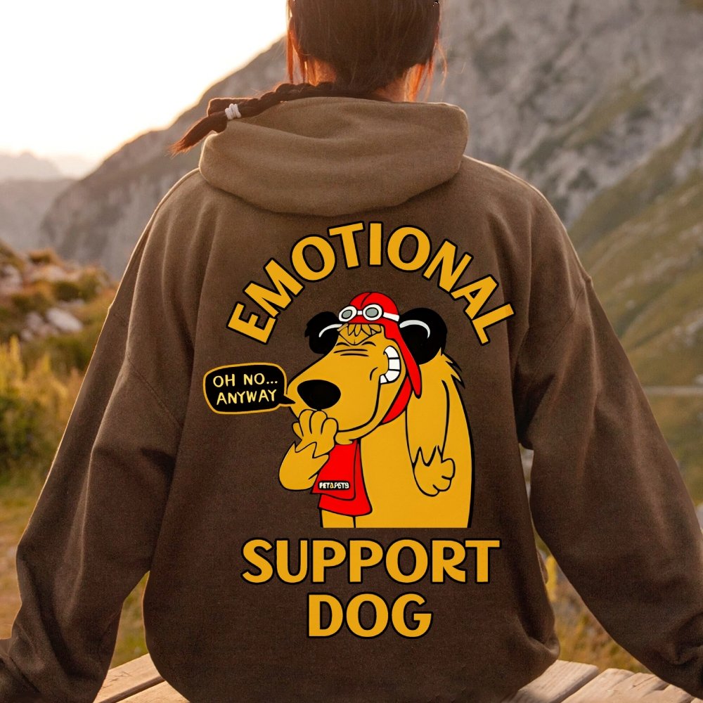 Support Or Not? Printed Back Unisex Cotton Hoodie