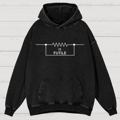 Funny Engineer Resistor Geek Science Vintage Distressed Hoodie
