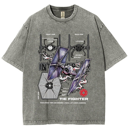 The Interceptor Fighter Vintage Distressed T-shirt