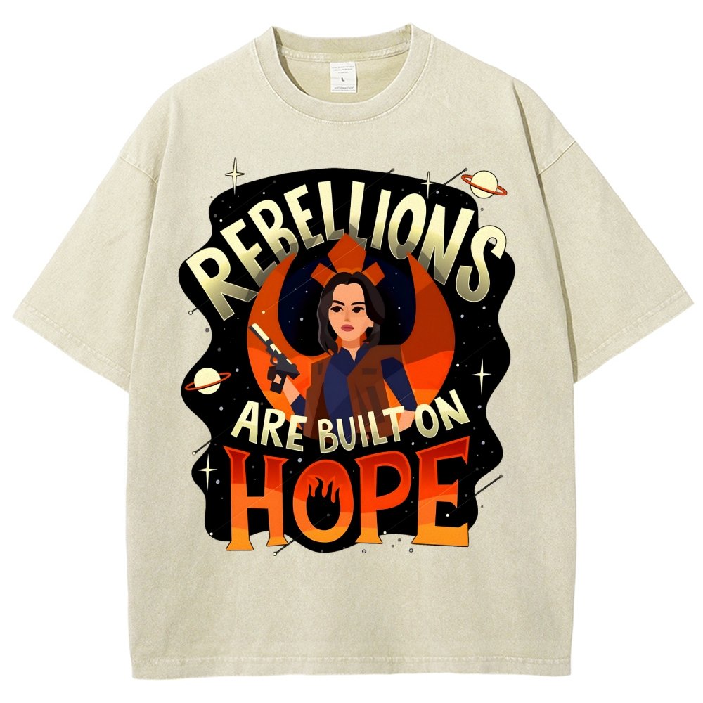 Rebellions Are Built on Hope Vintage Distressed T-shirt