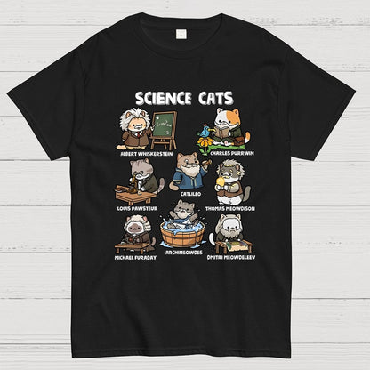 Science Cats Geek T-Shirt