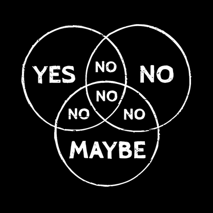Venn In Doubt Say No Geek T-Shirt