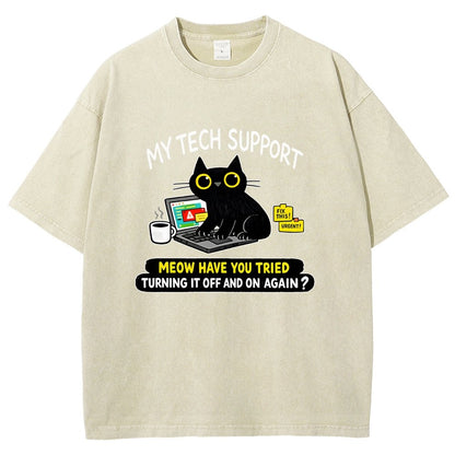 My Tech Support Vintage Distressed T-shirt