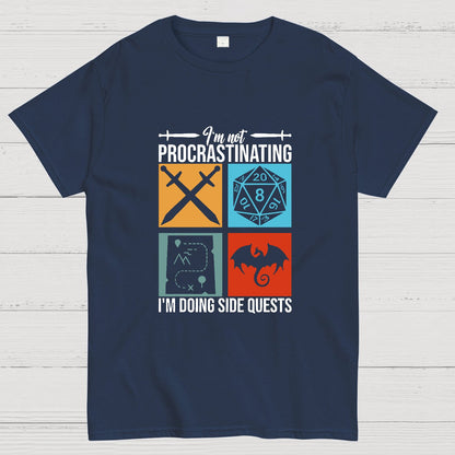 I'm Not Procrastinating I'm Doing Side Quests Geeky T-Shirt