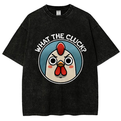 What The Cluck Vintage Distressed T-shirt