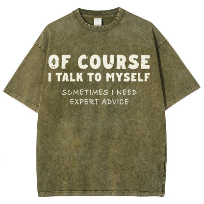 Talk To Myself Vintage Distressed T-shirt