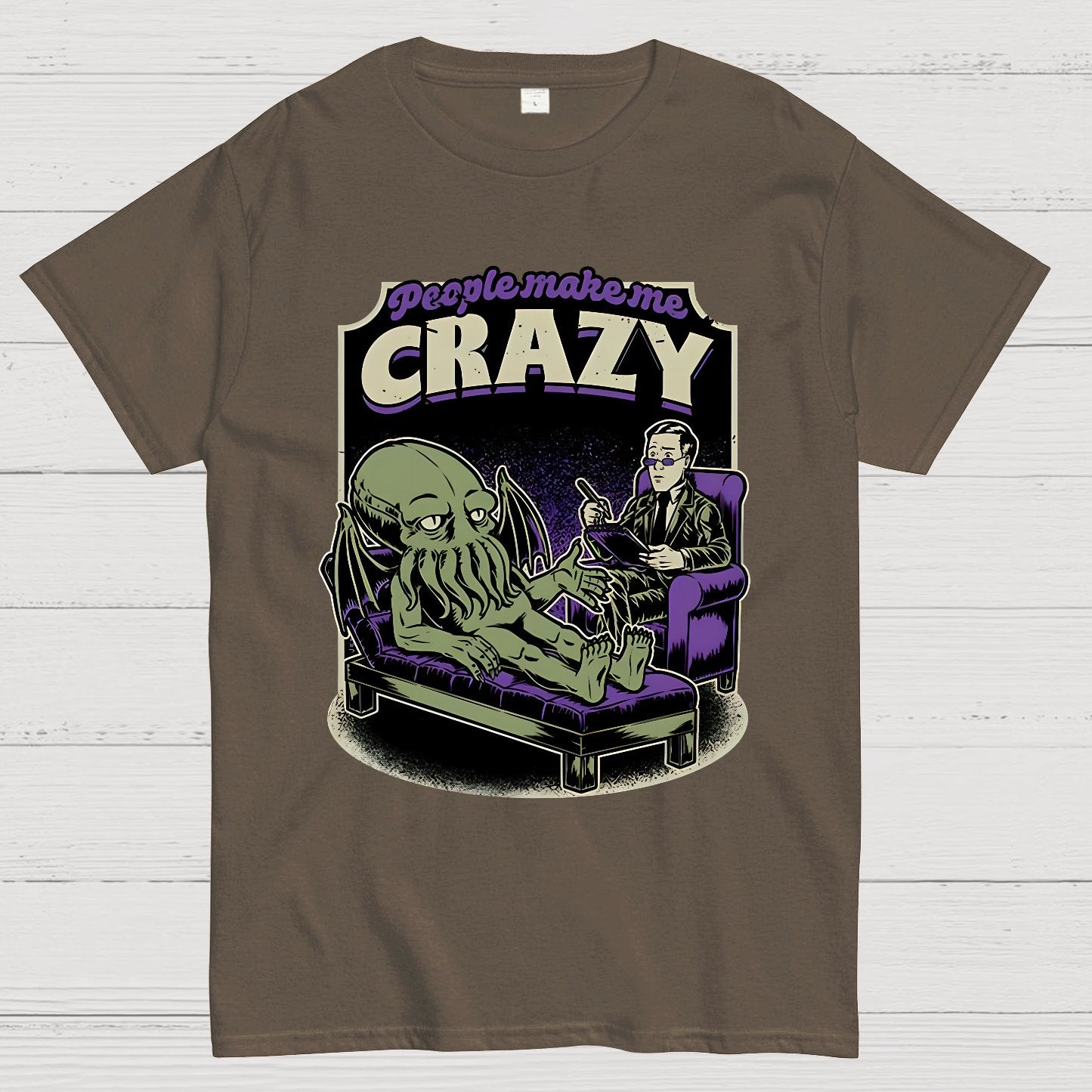 Lovecraft Cthulhu Therapy Geek T-Shirt