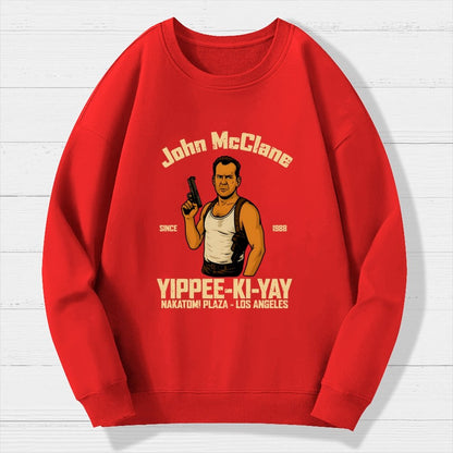 Yippee Ki Yay Geek Cotton Sweatshirt
