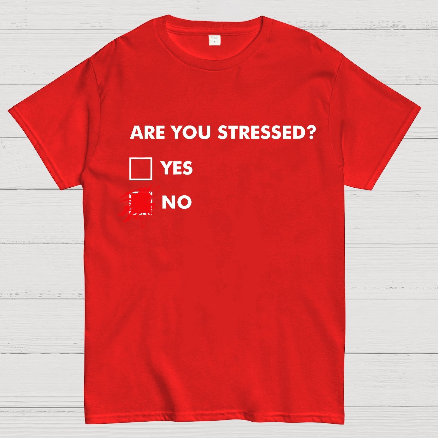 Fuuny Word Are You Stressed? No Geek T-Shirt