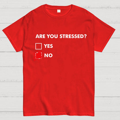 Fuuny Word Are You Stressed? No Geek T-Shirt