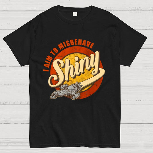 Shiny I Aim to Misbehave Geek T-Shirt 2509001385