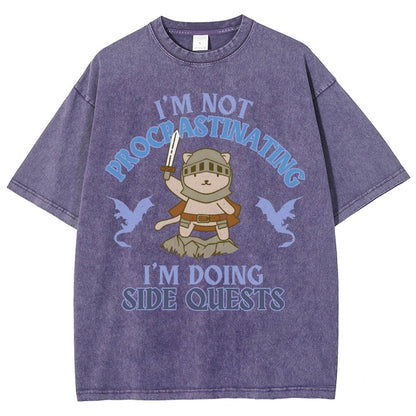 I'm Doing Side Quests Vintage Distressed T-shirt