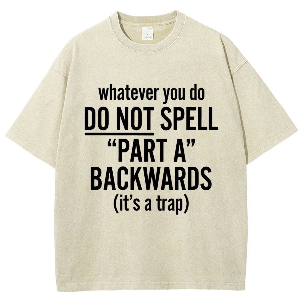 Part A Backwards Vintage Distressed T-shirt