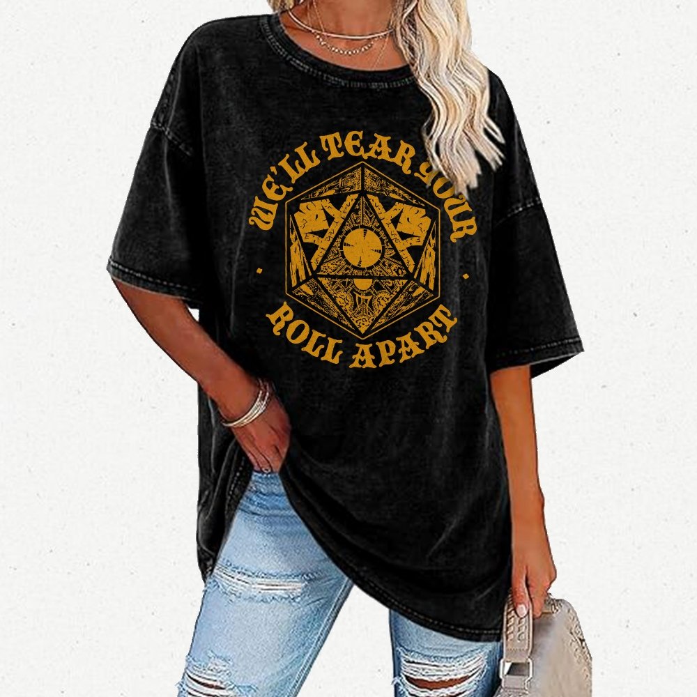 Lament D20 Vintage Distressed T-shirt