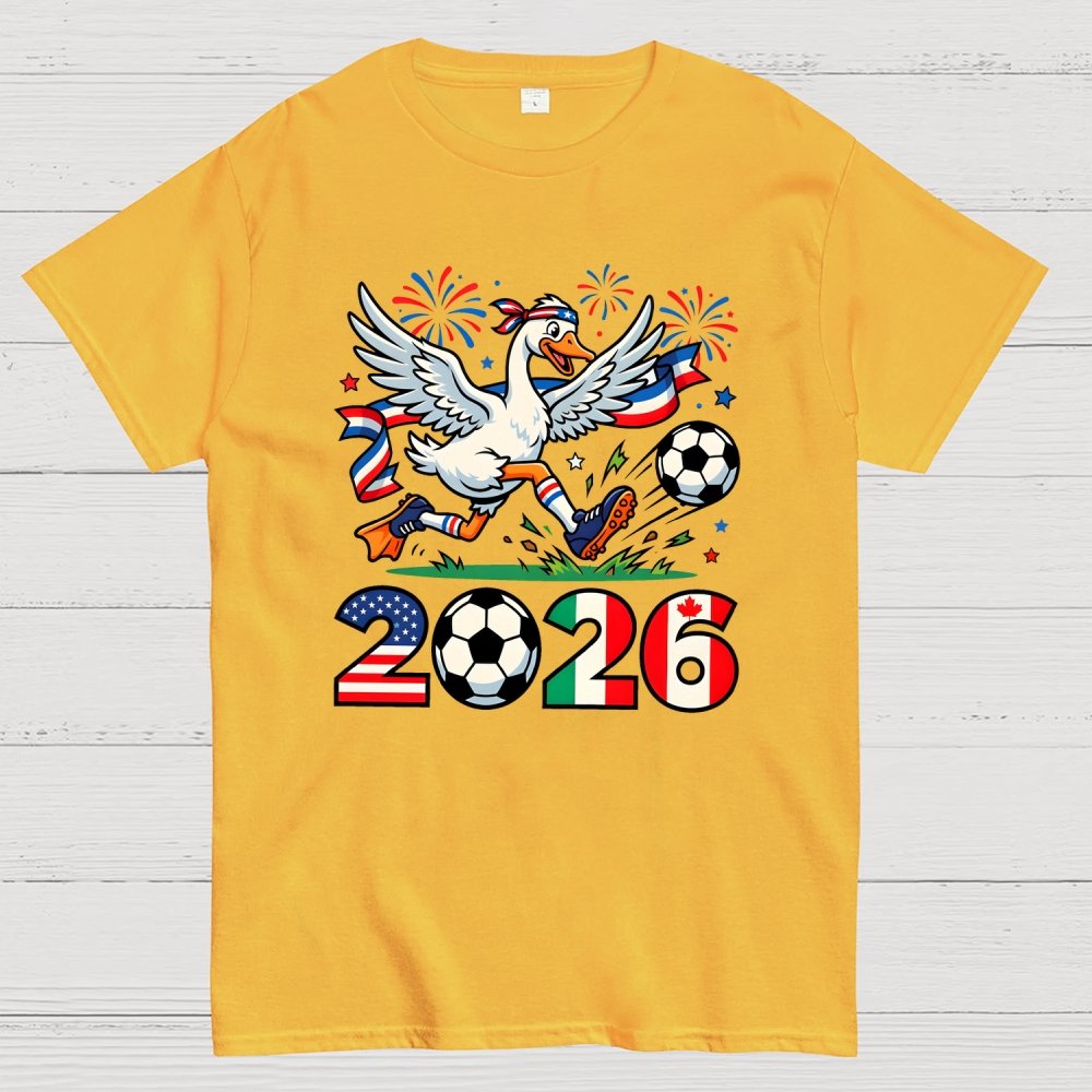 2026 World Cup Funny 2026 Soccer Goose Geek T-Shirt