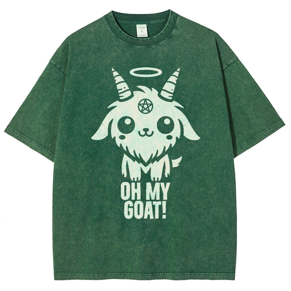 Oh my goat Vintage Distressed T-shirt