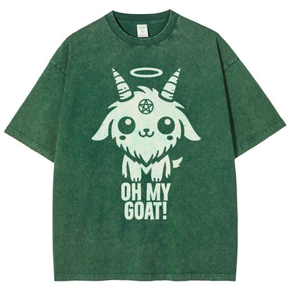Oh my goat Vintage Distressed T-shirt