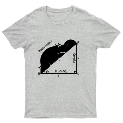 Funny Hippopotenuse Math Geeky T-Shirt