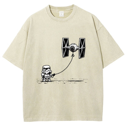 Flying The Galactic Alliance's Kite Vintage Distressed T-shirt