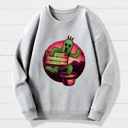 Huggable Cactus Geek Cotton Sweatshirt