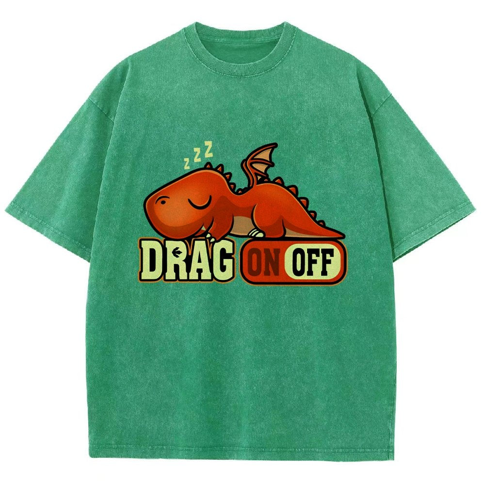 Drag On Off Vintage Distressed T-shirt