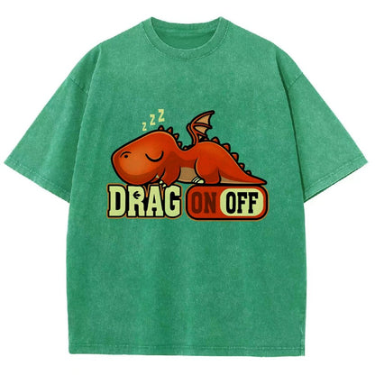 Drag On Off Vintage Distressed T-shirt