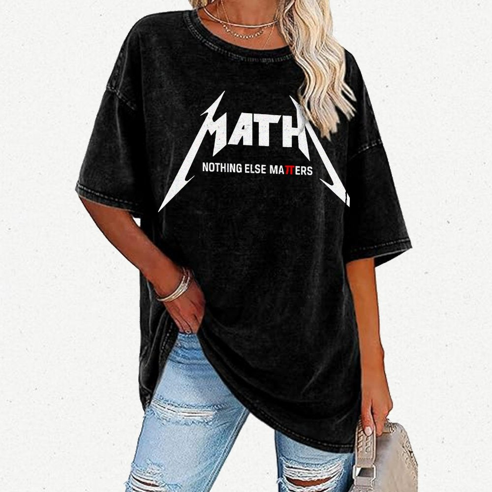 Math Nothing Else Matters Vintage Distressed T-shirt