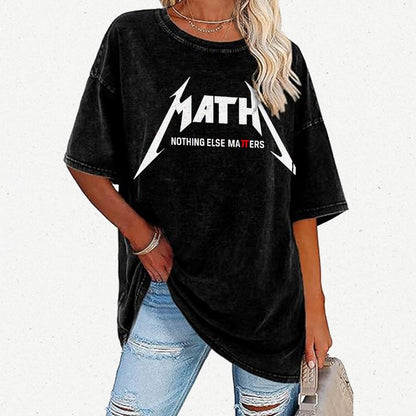 Math Nothing Else Matters Vintage Distressed T-shirt