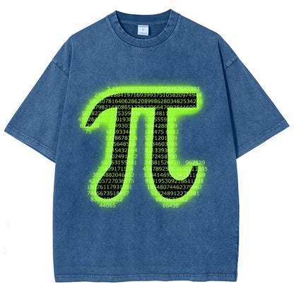 Pi Vintage Distressed T-shirt
