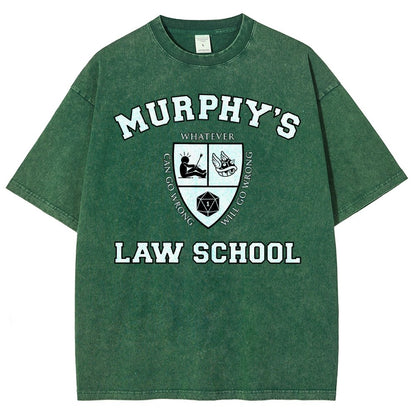 Murphy's Law School Vintage Distressed T-shirt