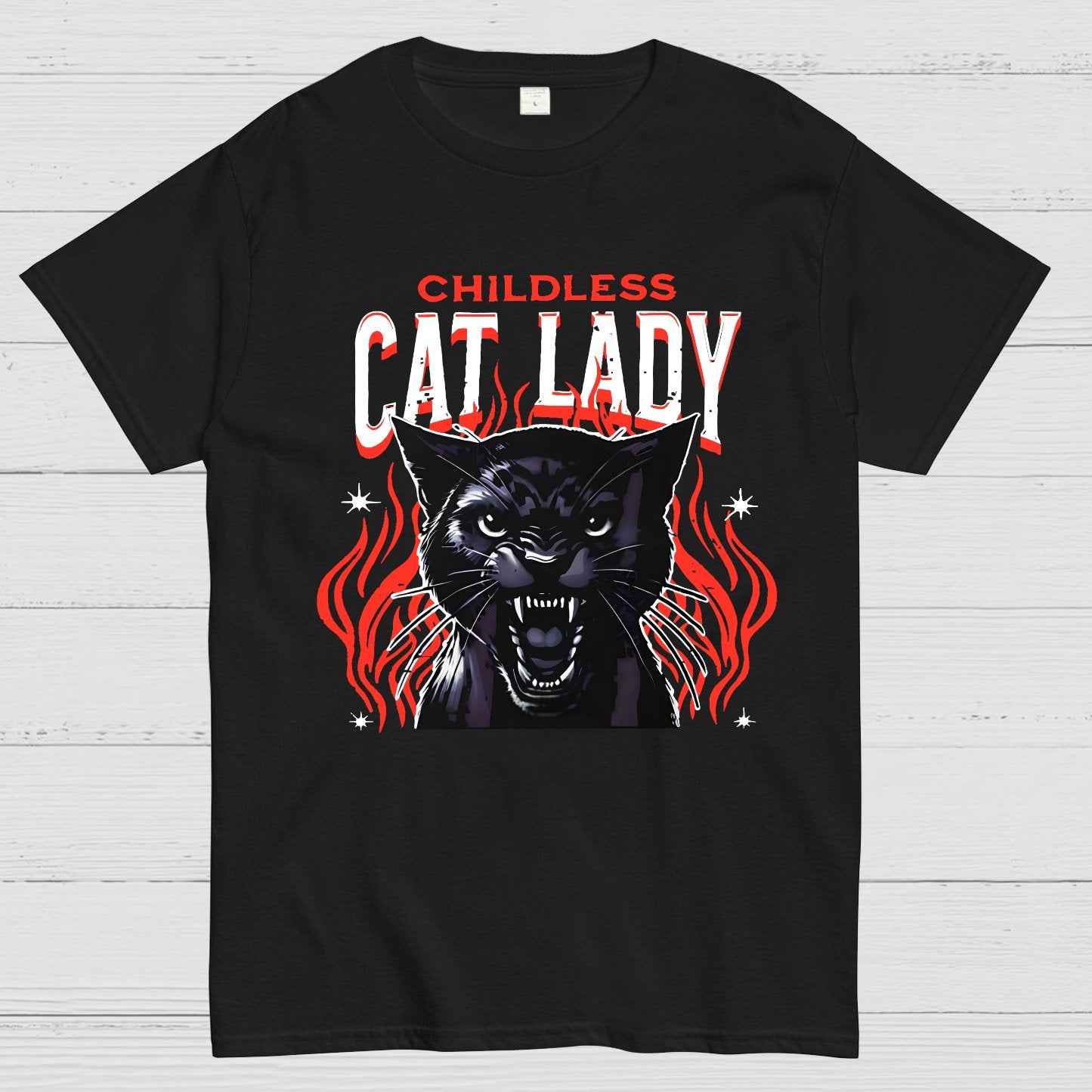 Childless Cat Lady Cat Ladies Nerd T-Shirt