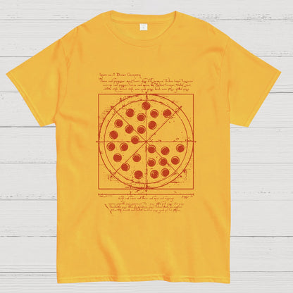 Vitruvian Pizza Geek T-Shirt