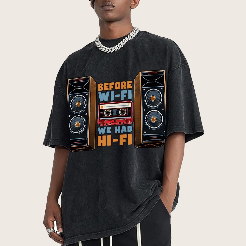 Before Wi-Fi Vintage Distressed T-shirt