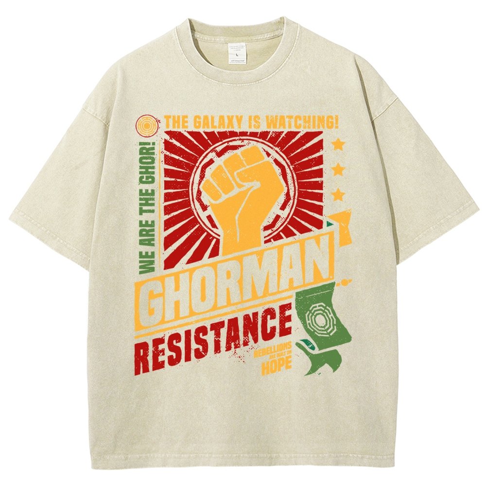 Galactic Resistance Vintage Distressed T-shirt
