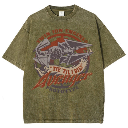 WING 'Til I Die! Vintage Distressed T-shirt