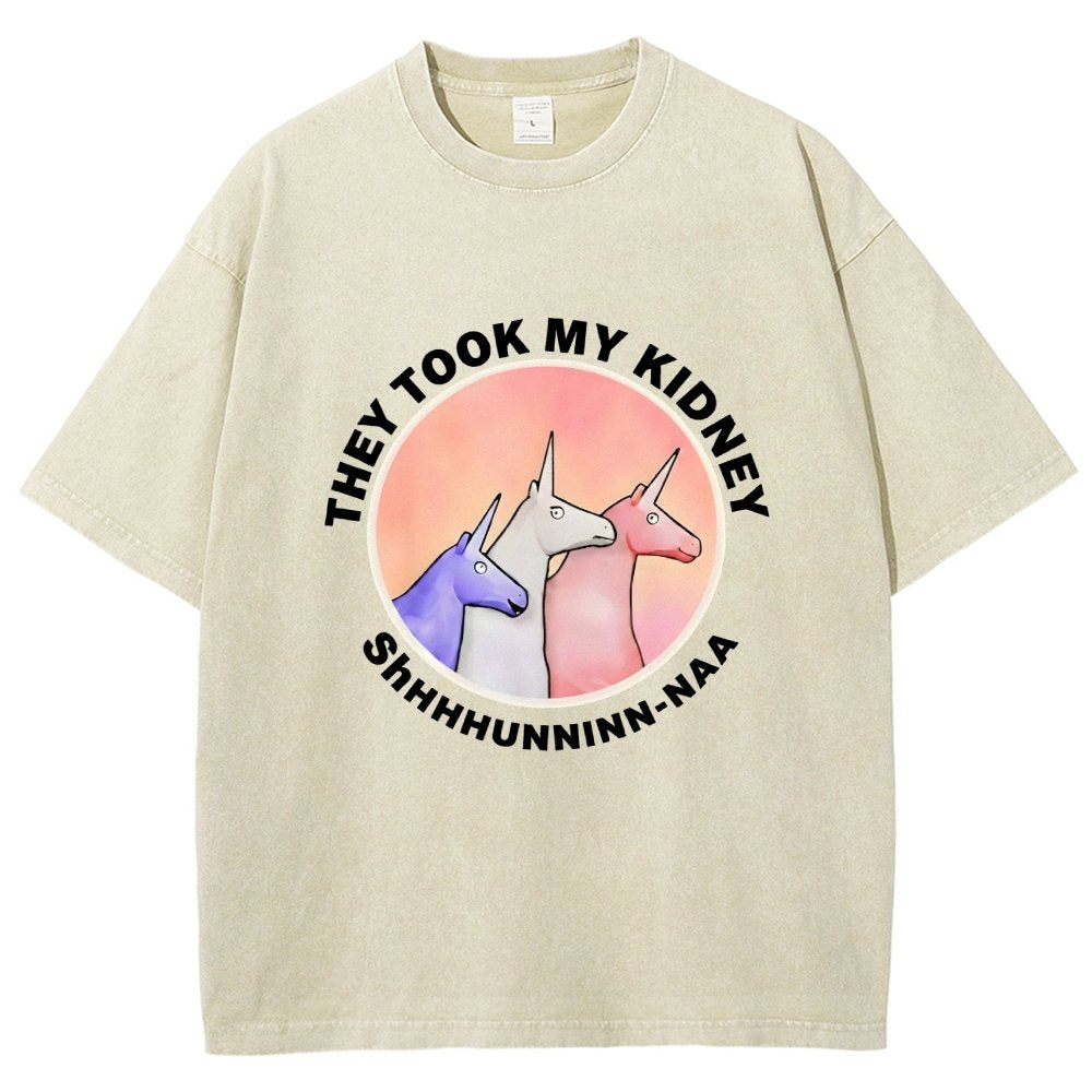 They Took My Kidney Vintage Distressed T-shirt