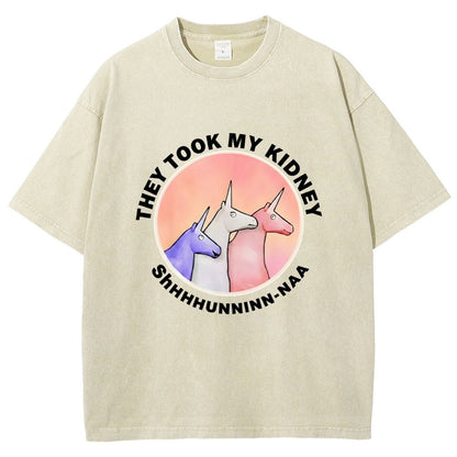 They Took My Kidney Vintage Distressed T-shirt