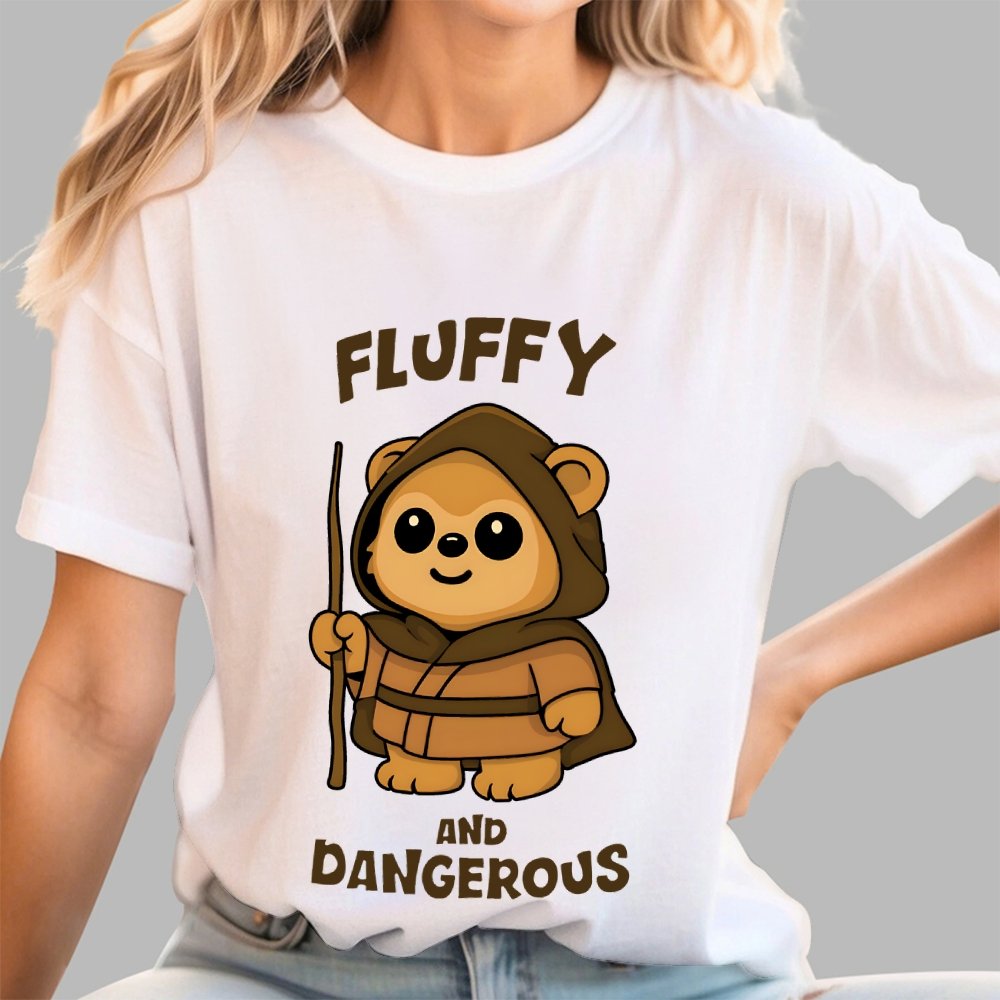 Fluffy and Dangerous Geek T-Shirt