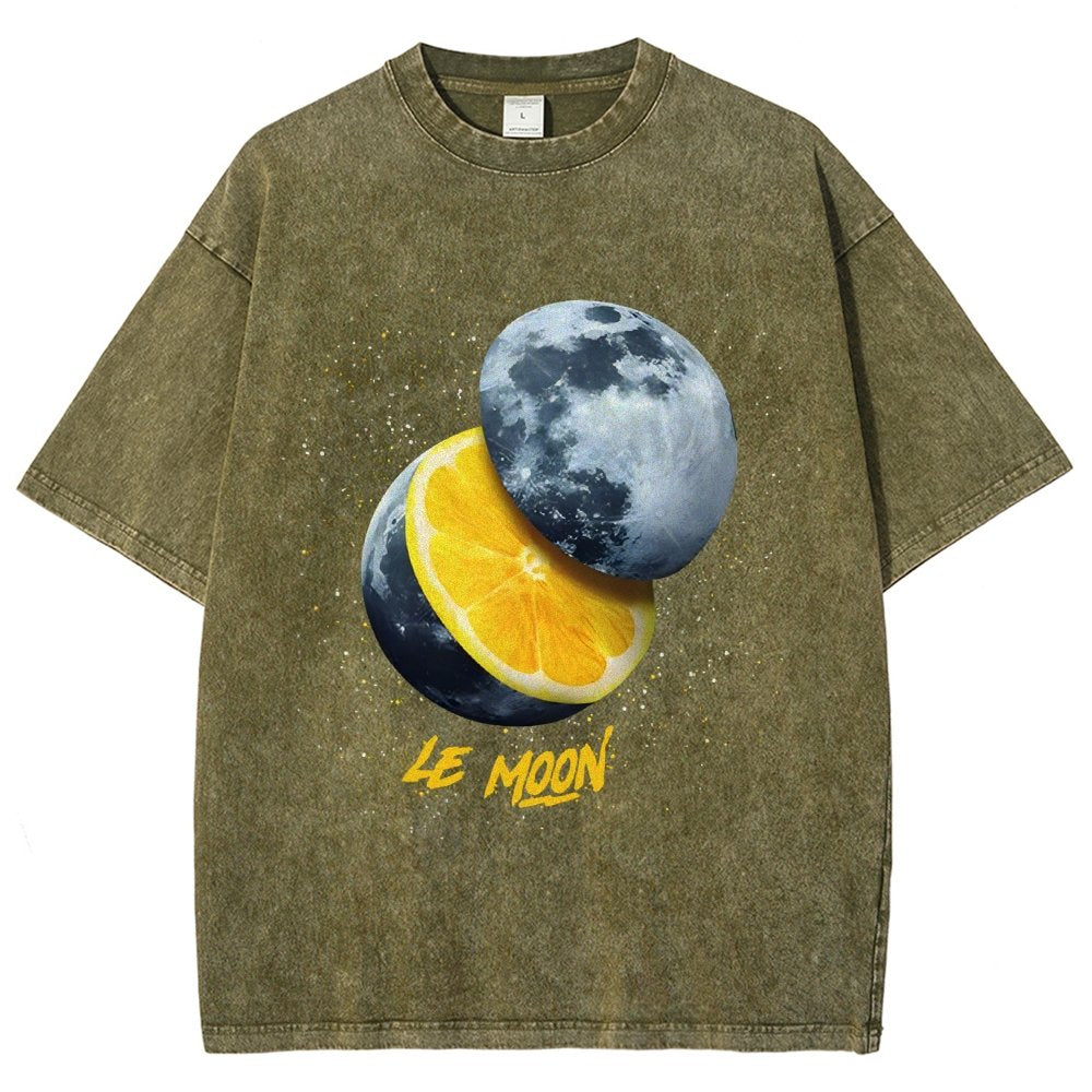 Le Moon - Lemon Moon Vintage Distressed T-shirt