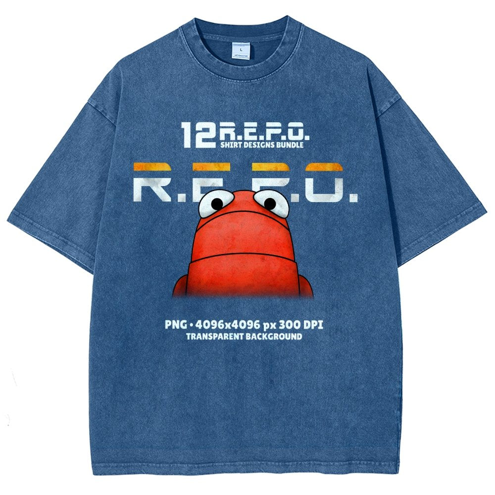 R.E.P.O. Game Funny Meme Vintage Distressed T-shirt