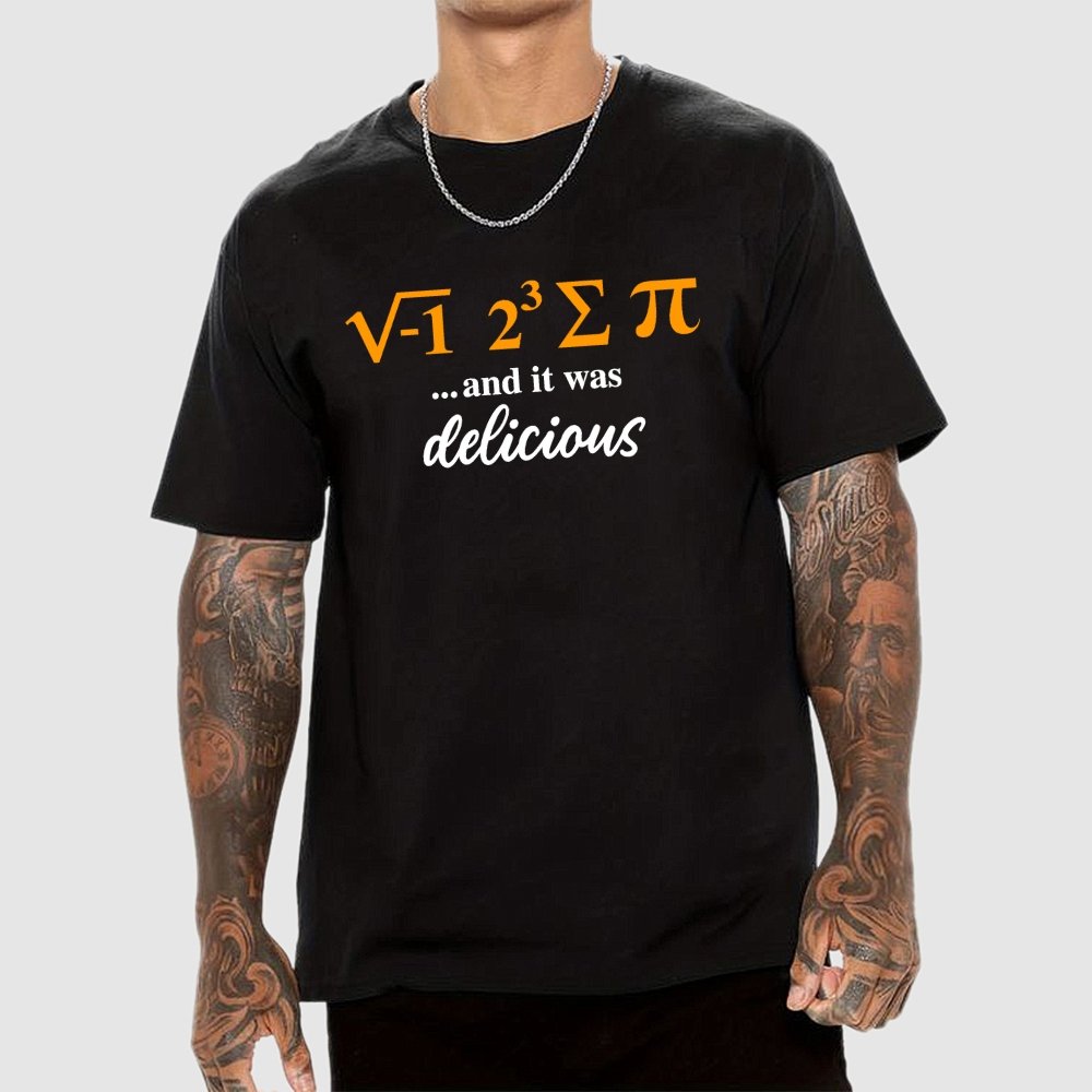I Ate Some Pie And It Was Delicious 3.14 Pi Day Geek T-Shirt