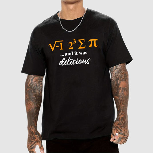 I Ate Some Pie And It Was Delicious 3.14 Pi Day Geek T-Shirt