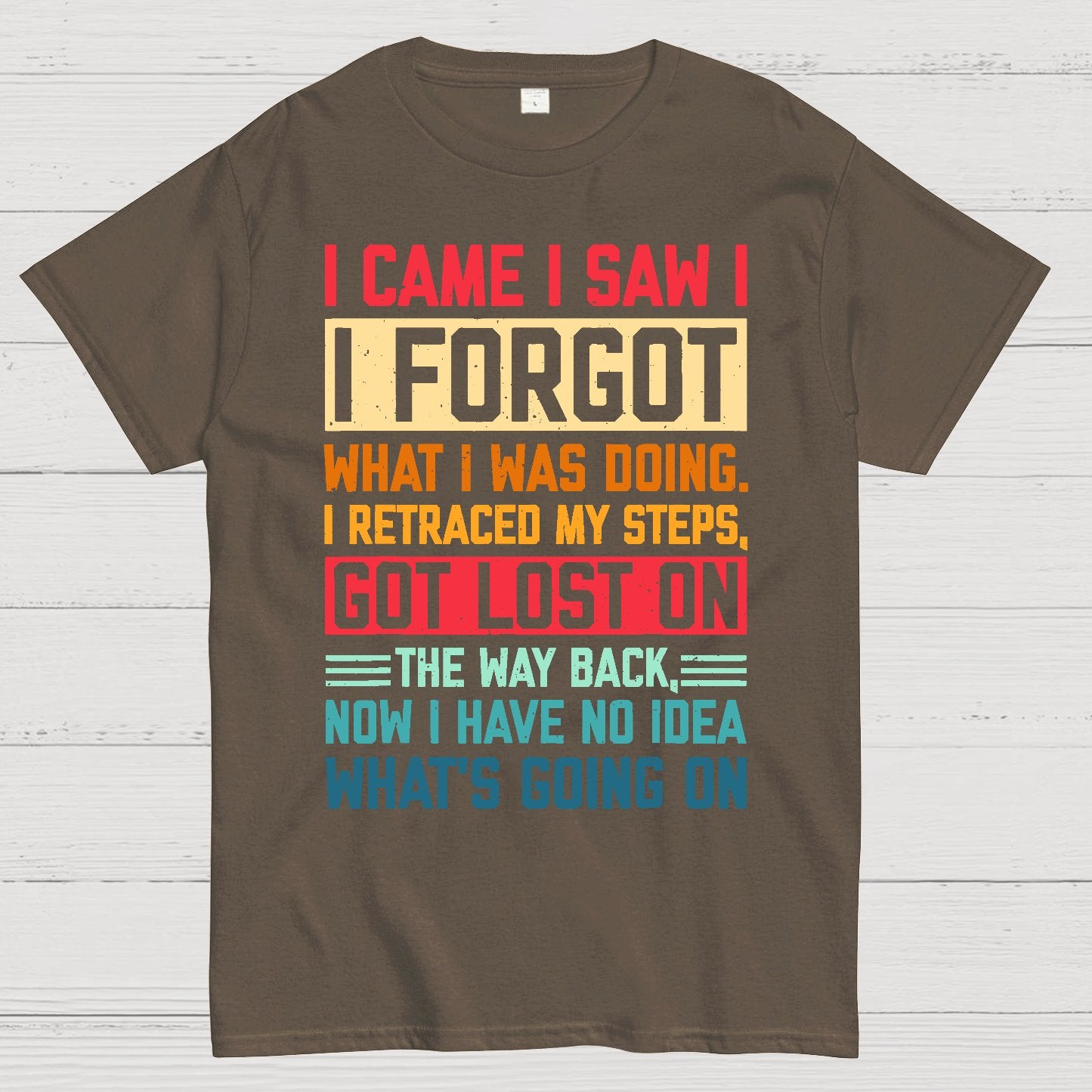 I Came I Saw I Forgot What I Was Doing Sarcastic Geek T-Shirt