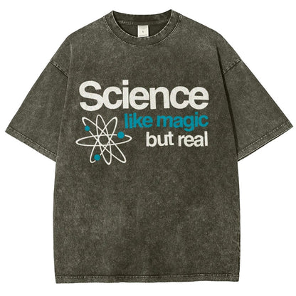 Science Like Magic But Real Vintage Distressed T-shirt