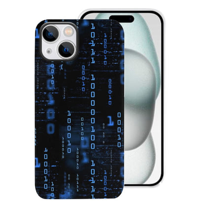 Blue Codes 0 And 1 Phone Cases