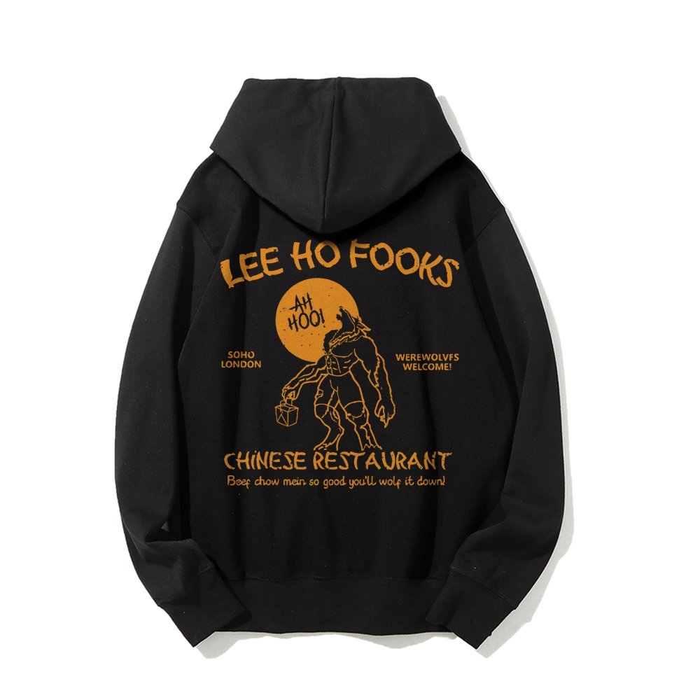 Lee Ho Fooks Chinese Restaurant Printed Back Unisex Cotton Hoodie