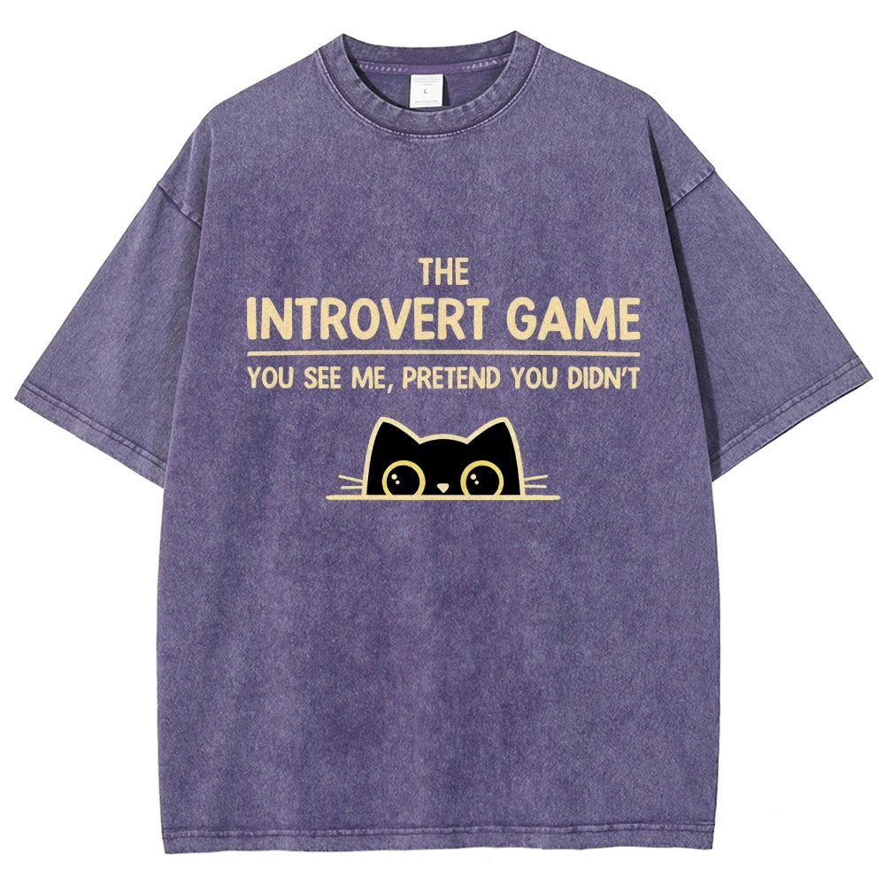 The Introvert Game Vintage Distressed T-shirt