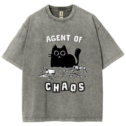 Agent of Chaos Vintage Distressed T-shirt