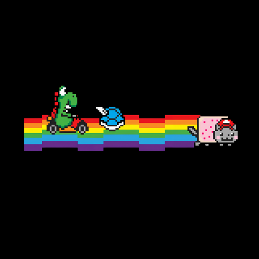 Rainbow Kart Geek Cotton Sweatshirt