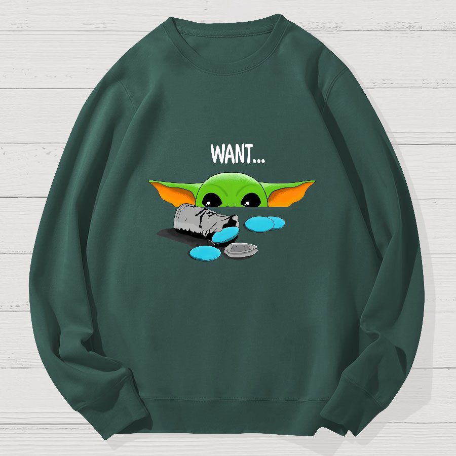 Children Want ! Funny Geek Cotton Sweatshirt